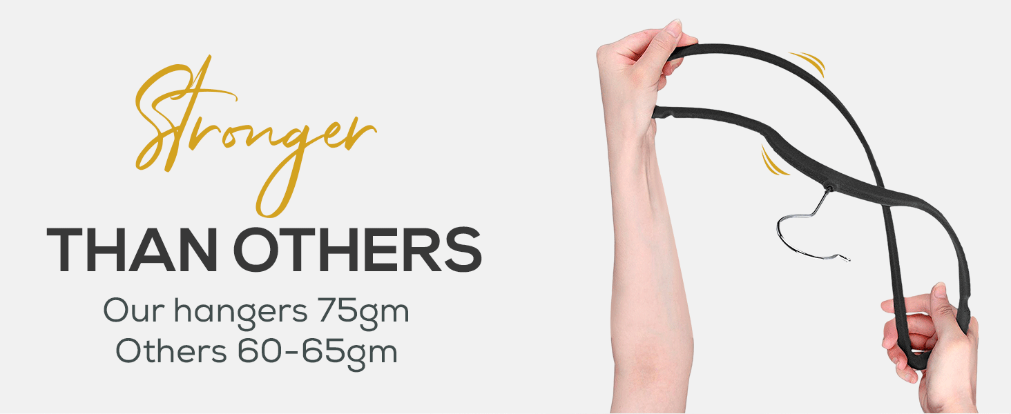 Velvet hangers 50 pack, space saving clothes hangers, non slip black hangers for closet organization