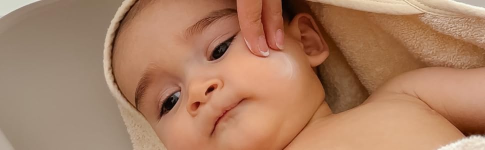 baby skin with ointment