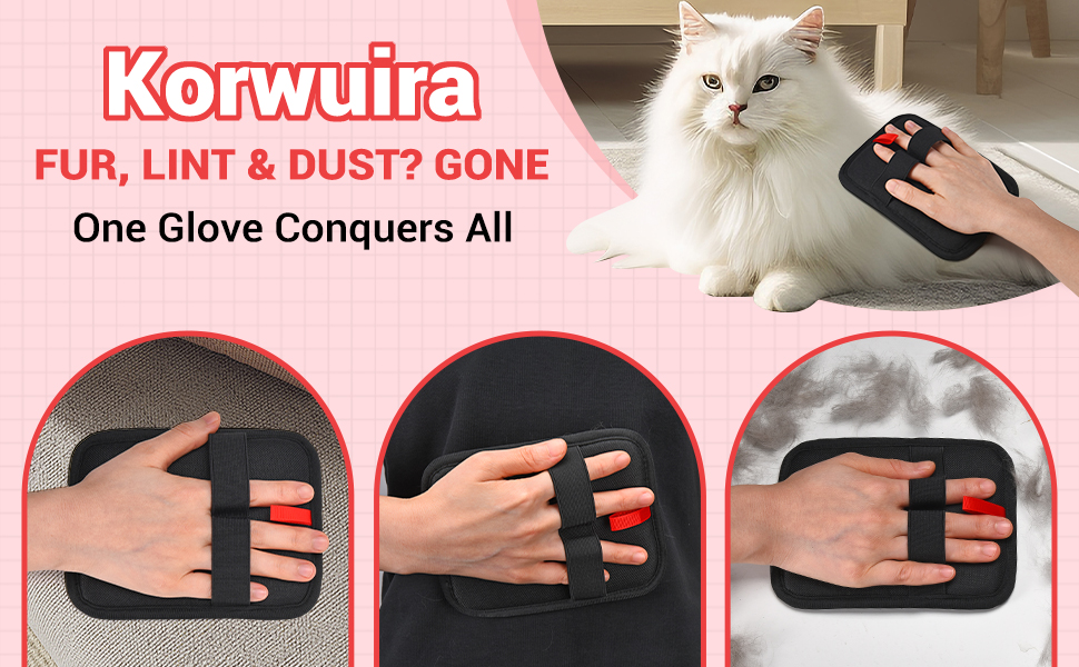 2 PCS Electrostatic Pet Hair Removal Gloves