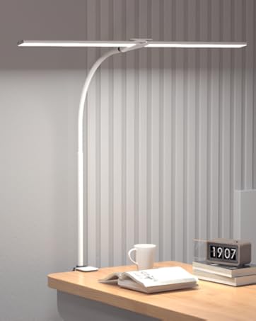 Hensam LED Desk Lamp for Office,Double Head Desk Light with Clamp,Monitor Light Bar 5 Color Modes,Table Lamp for Study,Bedroom,Work,Task,Touch Control,Reading,Eye-Caring,Adpter,12W,1400lumen 21 1752daa1 5970 42c9 9a0b 685d046b9591. CR524,77,400,500 PT0 SX362 V1