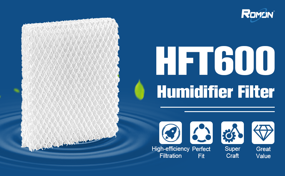 ROMON HFT600 Humidifier Wicking Filter T Replcement for