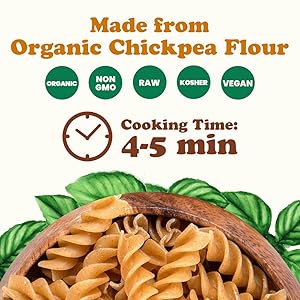 chickpea pasta food to live