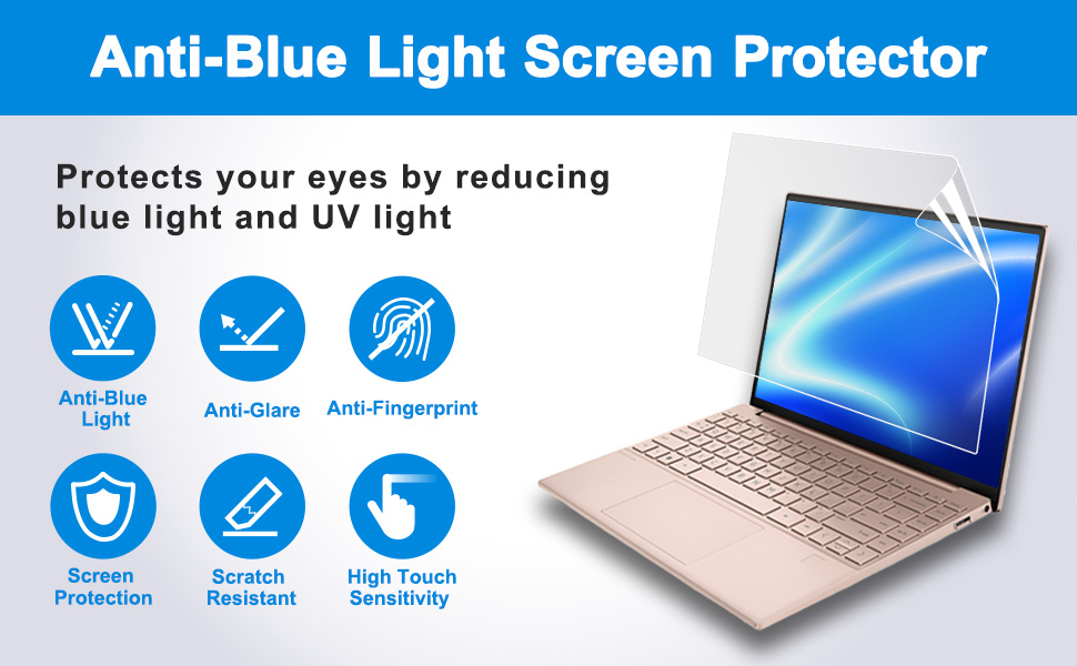 YMYWorld 16 Inch Laptop Screen Protector, Anti Blue Light