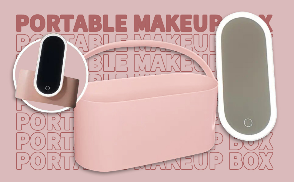 ipalmay Multifunationl Makeup Organizer Storage Box With Led Cosmetic