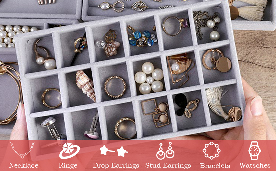 Jewelry Storage Display Trays