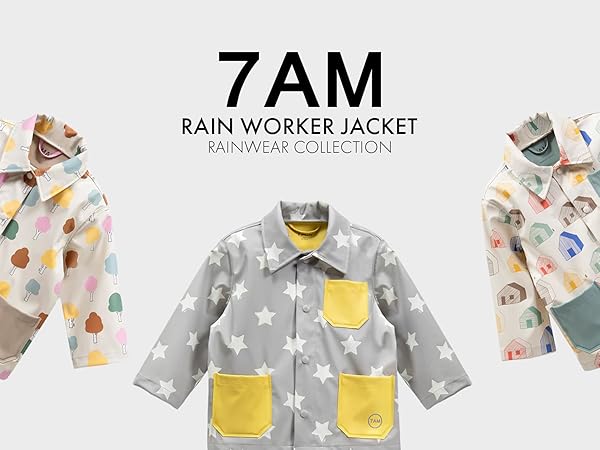 Amazon.com: 7AM Unisex Rain Worker Jacket - Eco-Friendly