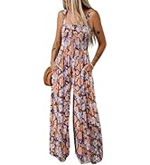 オールインワン・サロペット Garden Floral Wide-Leg Jumpsuit Garden Light Floral Chiffon Wide-Leg Cami Jumpsuit