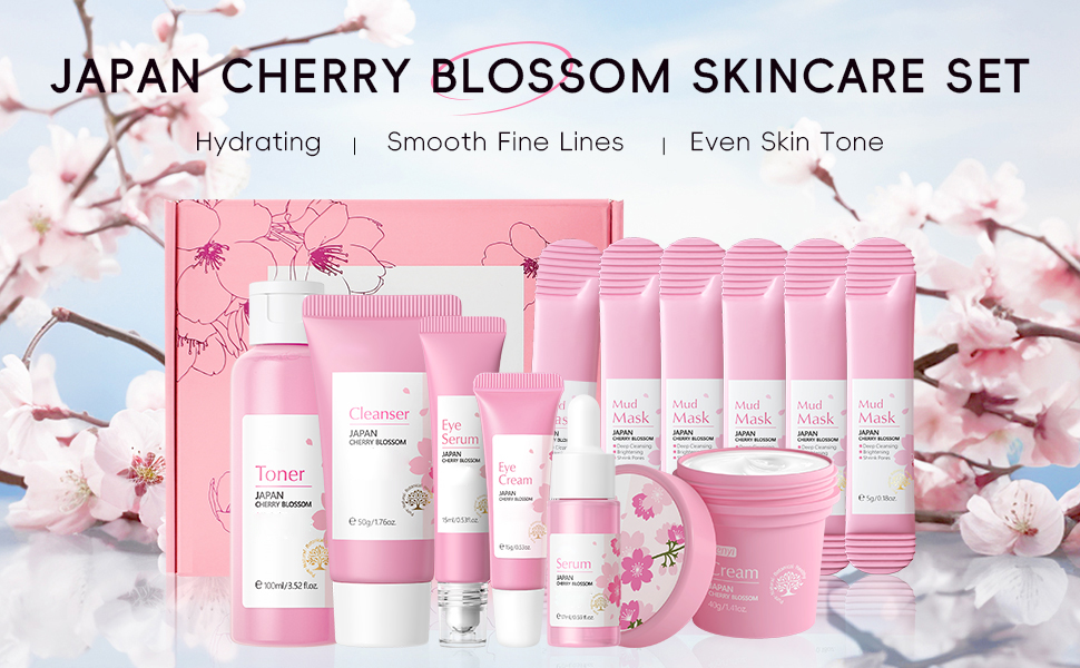 skincare skin care set skin care for teens 10-12 japanese skin care set sakura kit for teen girls