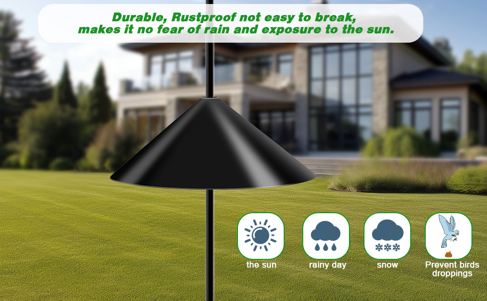 Squirrel Baffles for Bird Feeders, 19inch Wide Baffle for