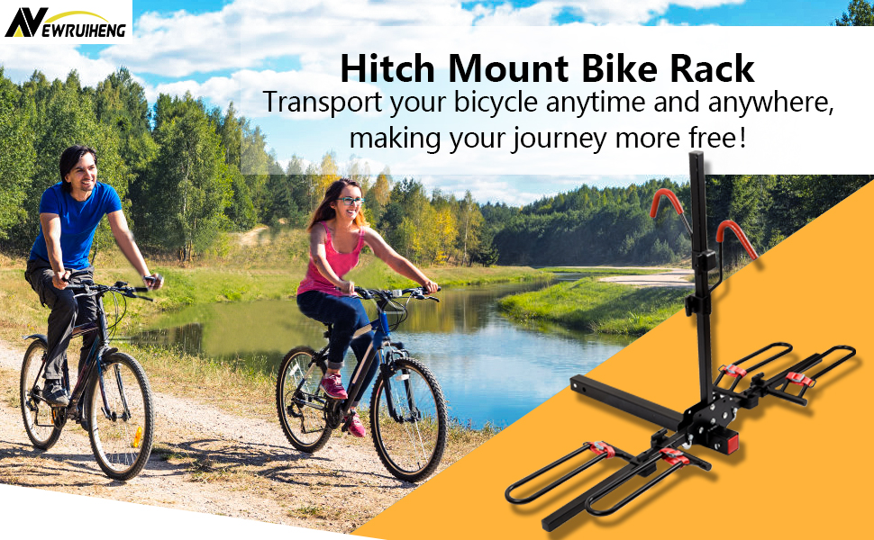 Bicycle Carrier Foldable Hitch Mount Bike Rack Platform