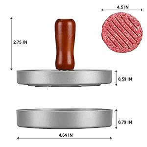 size Smashed Burger Press