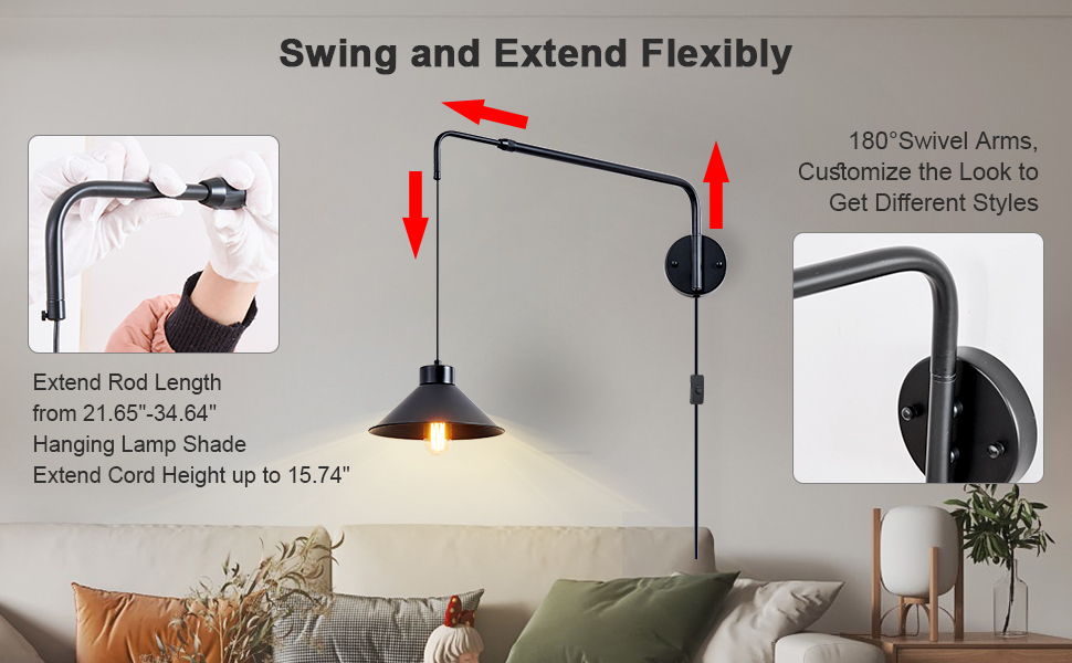 black wall light fixture