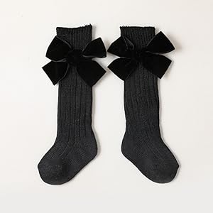 Knit Bowknot Ruffles Socks Knee High Socks
