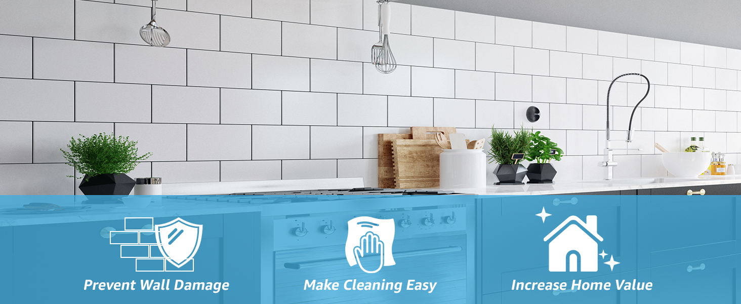 Art3d Peel and Stick Wall Tile for Kitchen Backsplash