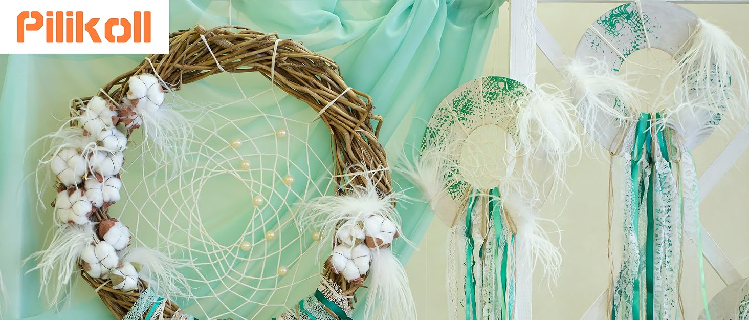 Pilikoll 10 Pcs 20cm Large Hoops Steel Macrame Rings Gold