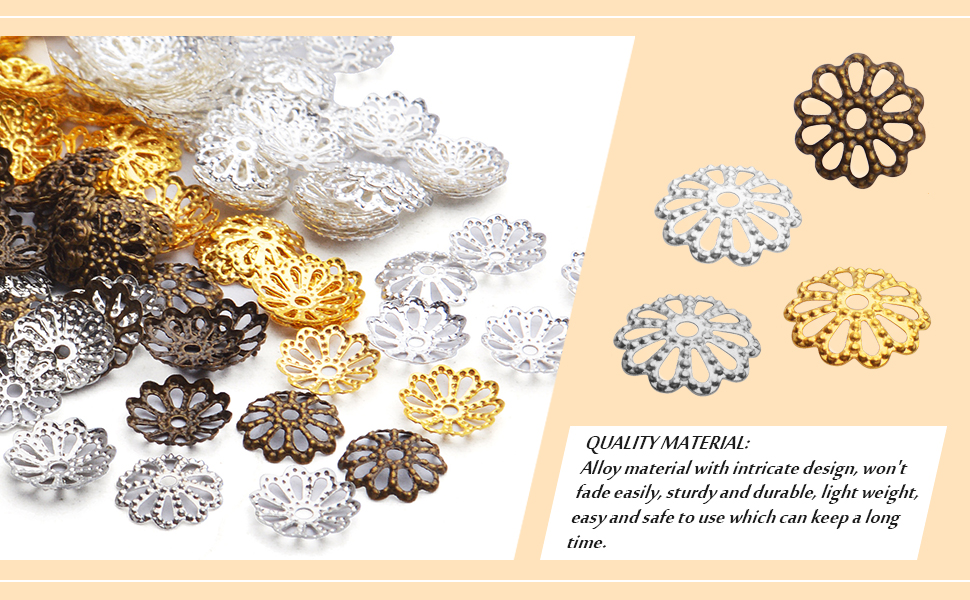 petal beads spacers
