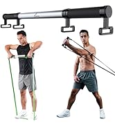 Resistance Band Bar, Sportneer Detachable Workout Exercise Bar Handles for All Kinds Resistance B...