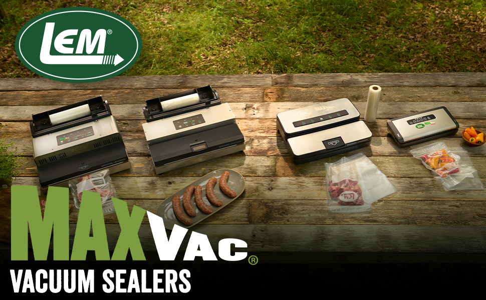 LEM Products 1253 MaxVac 500 Vacuum Sealer with Bag Holder & Cutter
