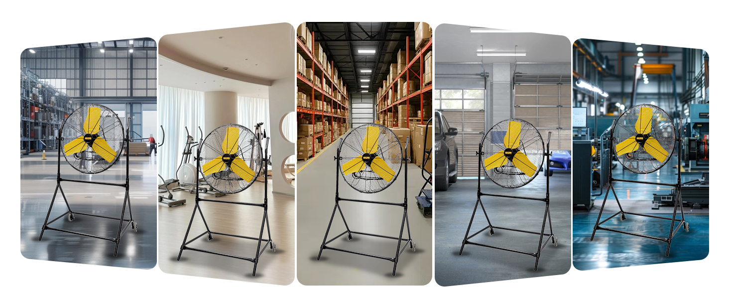 corded fan with adjustable stand