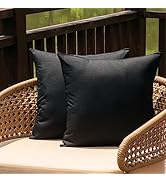 NiNi ALL Outdoor Waterproof Throw Pillow Covers Set of 2 Decorative Farmhouse Garden Pillowcase S...