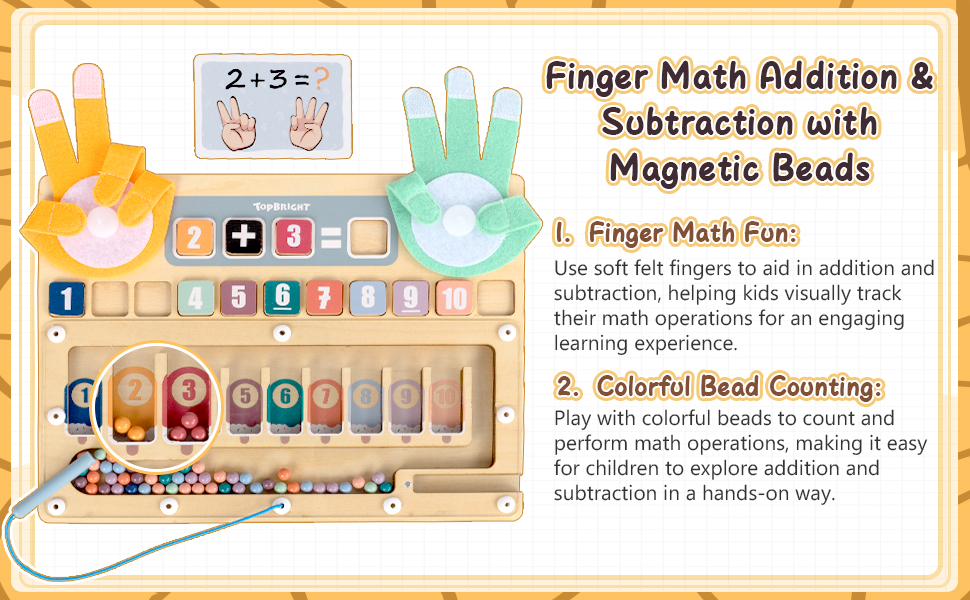 kids math toys 3-5 toddler learning toys educational toys montessori toys preschool learner