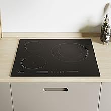 placa induccion 3 fuegos potencia placa induccion candy encimera  induccion