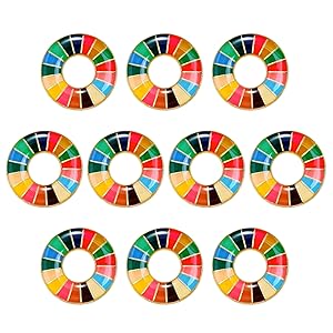 【10個セット】SDGs　キーホルダー　国連本部正規輸入品　ピンバッジ代替 楽天市場】3個【国連本部公式最新仕様】sdgsバッジ ギフト