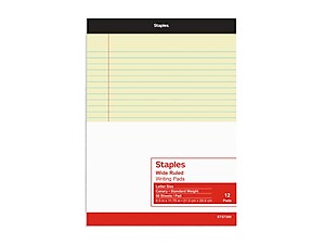 front view of pack of notepads with packaging