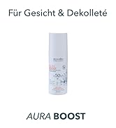eco elio LSF 50 nachhaltige Sonnencreme 50ml "Aura Boost" I Sonnencreme ohne Octocrylene und Mikr...