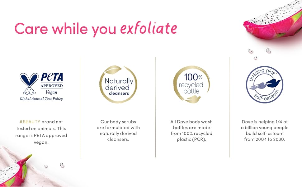 Dove is not tested on animals and is PETA approved