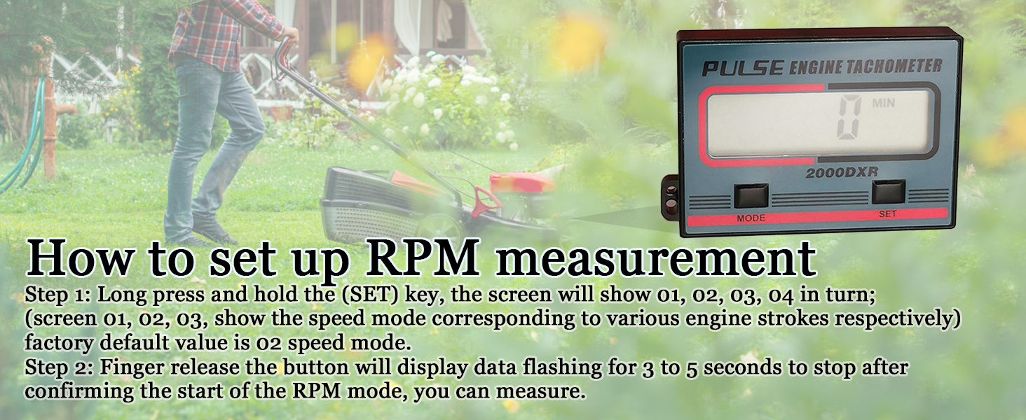 Digital Tachometer Chainsaw Tachometer Tach Gauge Digital