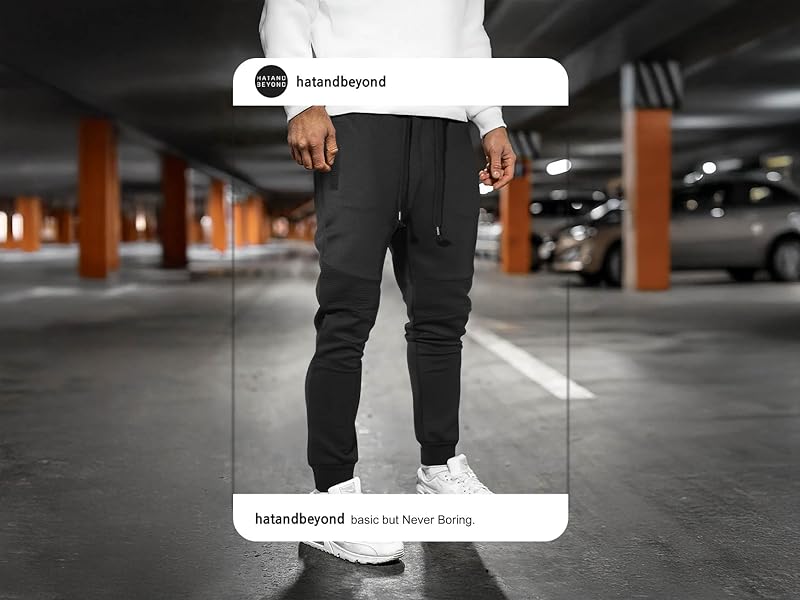 メンズウェア 8YARDS NARROW TAGLINE JOGGER | BLACK | M Lugh Cuffed Joggers | GUESS Canada