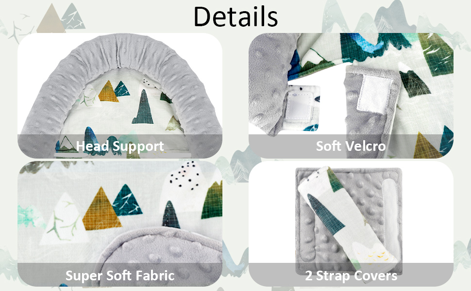 baby carseat head support