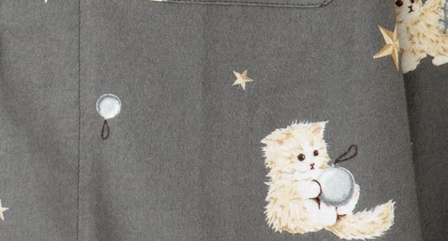 Amazon | [ピーチ・ジョン] 【綿100％ 猫柄 あたたかみのある