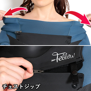 Amazon | FELLOW セミドライ ウェットスーツ レディース 5mm 3mm