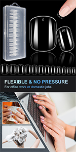 short square nail tips