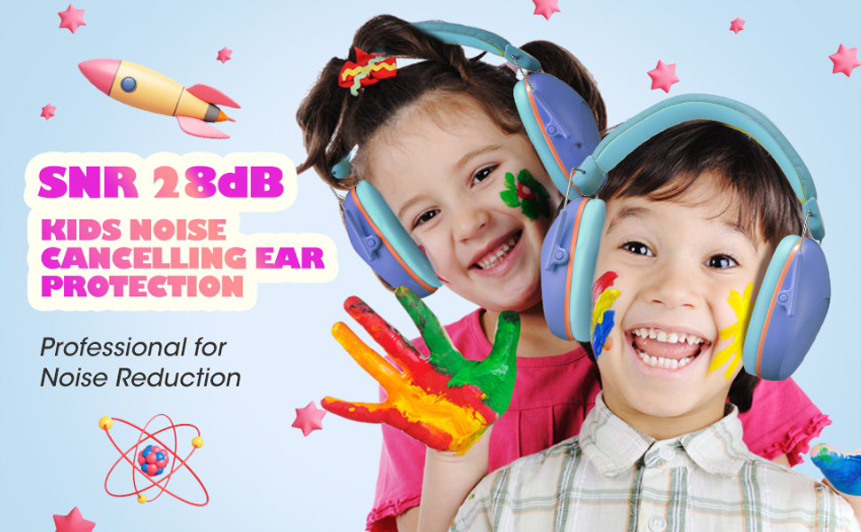 Noise Cancelling Headphones for Kids, Adjustable Coquille Antibruit