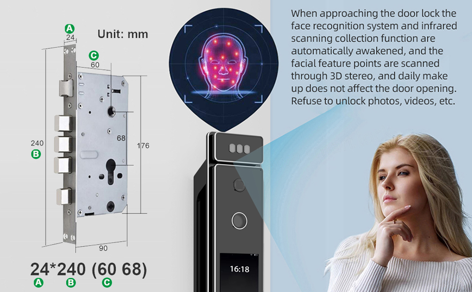 smart door lock with camera