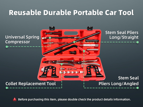 Amazon.com: SCITOO Pro Cylinder Head Service Set Tool Kit