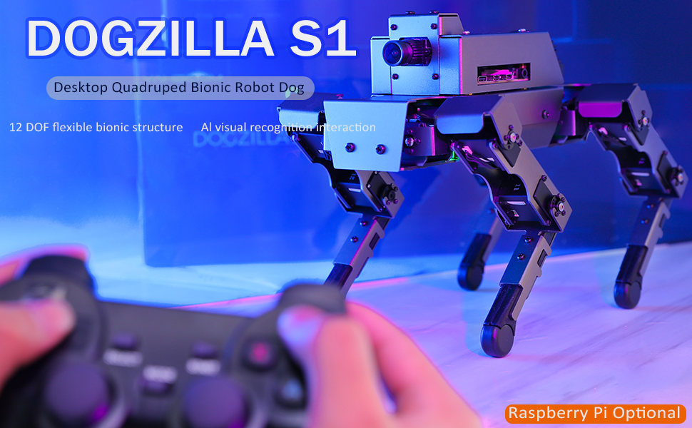 Raspberry Pi 4B Quadruped Robot Dog Toy Electronic Dog 12