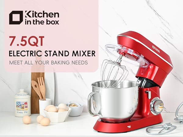 Amazon.com: Kitchen in the box Stand Mixer, 900W 7.5QT