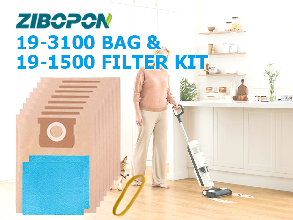 8 Pack 19-3100 Disposable Filter Bags Compatible with