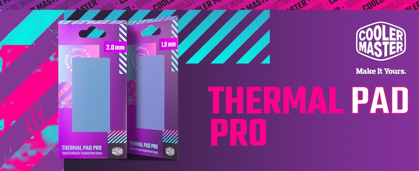 Cooler Master Thermal Pad Pro 15.3W/mK Thermal Conductivity, Improves