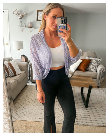 Totatuit Women Bolero Shrugs Summer Short Sleeve Crochet Knitted Cropped Cardigan Ladies Casual Cropped Shrug For Dresses Wedding Evening, Navy Blue, S