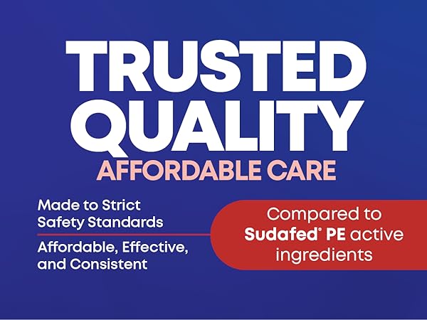 GenCare Nasal Decongestant Phenylephrine HCl 10mg trusted affordable care, made to safety standards