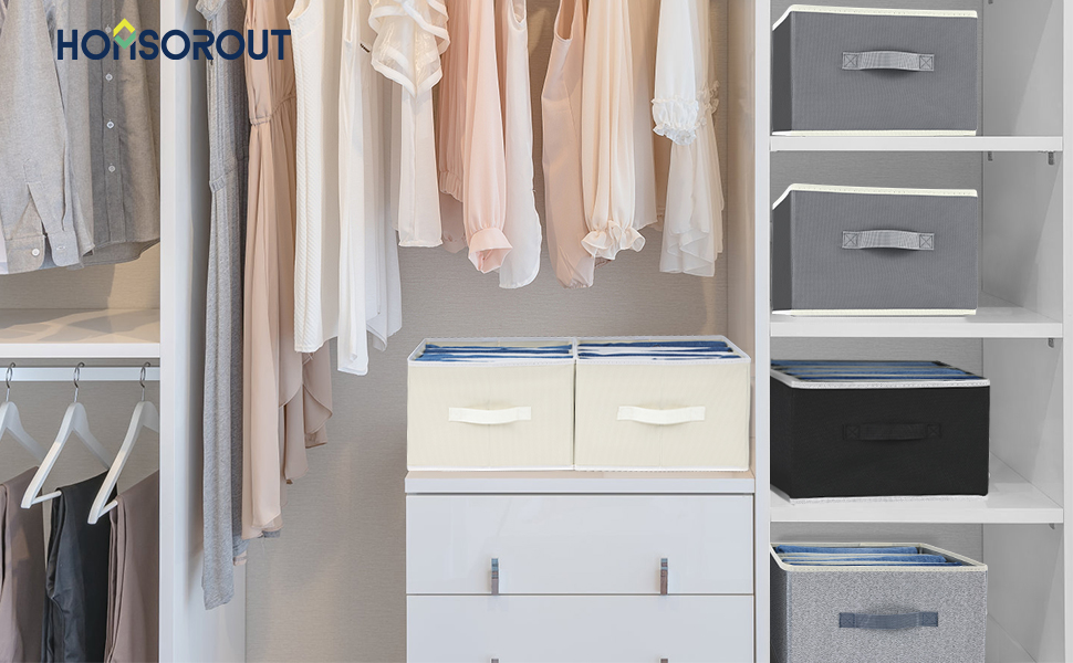 homsorout Wardrobe Clothes Organizer for Jeans, Foldable