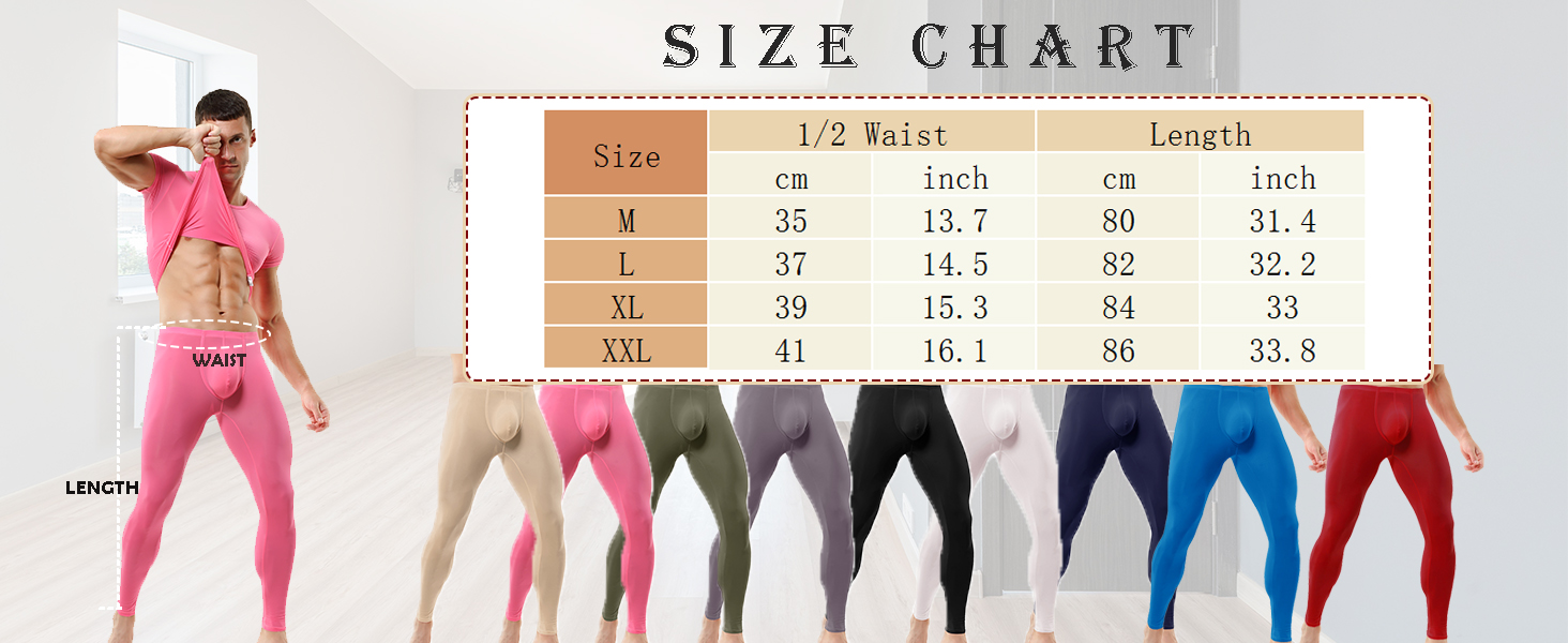 Mens Long Activewear Leggings Solid Casual Training Tights Workout Yoga Pants