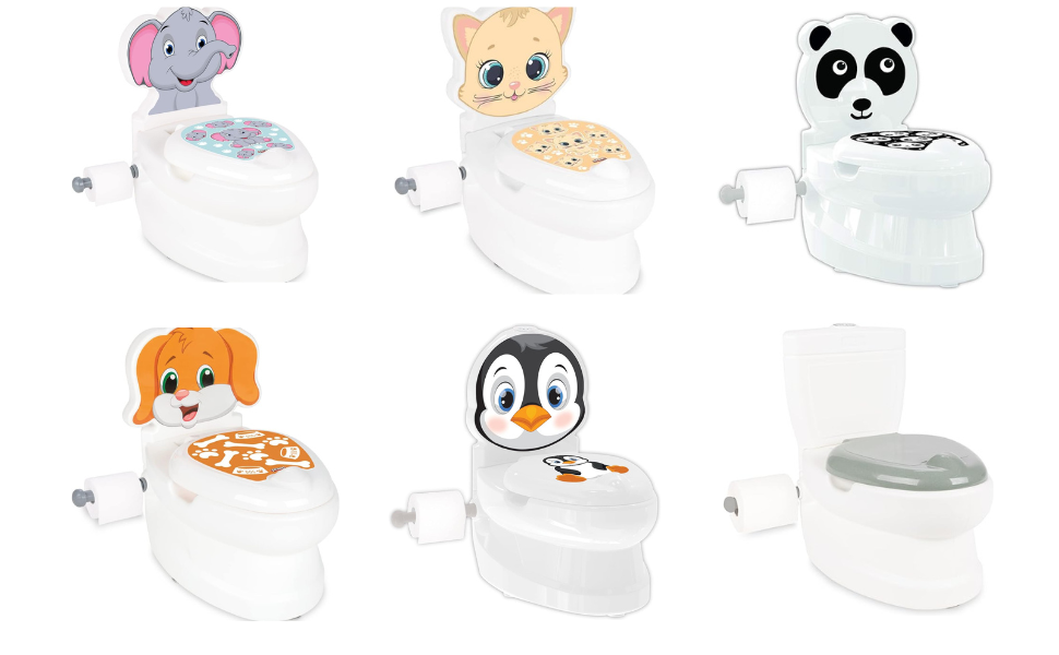 Kids Potty Training Toilet Seat with Lights and Flushing Sound