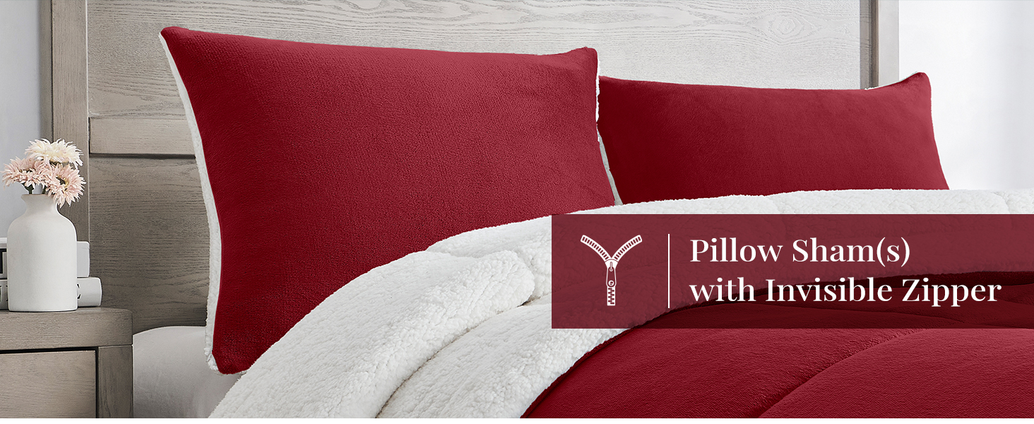 Basic Beyond Twin Comforter Set Micromink Fleece Sherpa