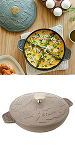 STAUB×mina perhonen ホットプレート　　ラウンド 20cm Amazon.com: [STAUB x minä perhonen] staub hotplate ocean
